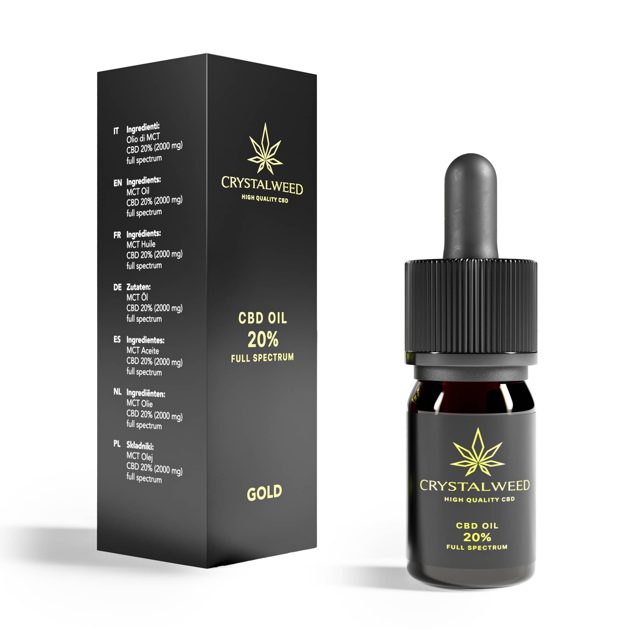 Olio CBD 20% Full Spectrum Crystalweed