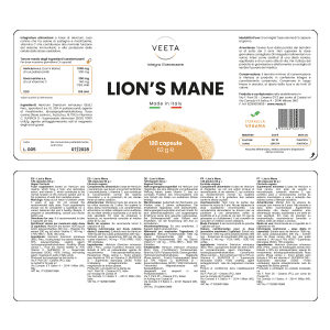 Lion's Mane fungo medicinale Veeta ingredienti